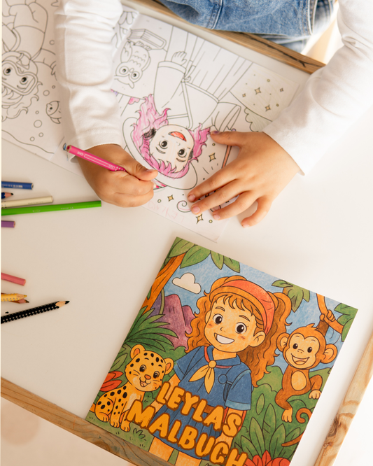 Lalabook — Dein personalisiertes Malbuch